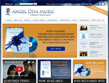 Tablet Screenshot of angeldivamusic.com